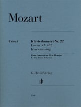 Piano Concerto No. 22 in E-flat Major, K. 482 piano sheet music cover